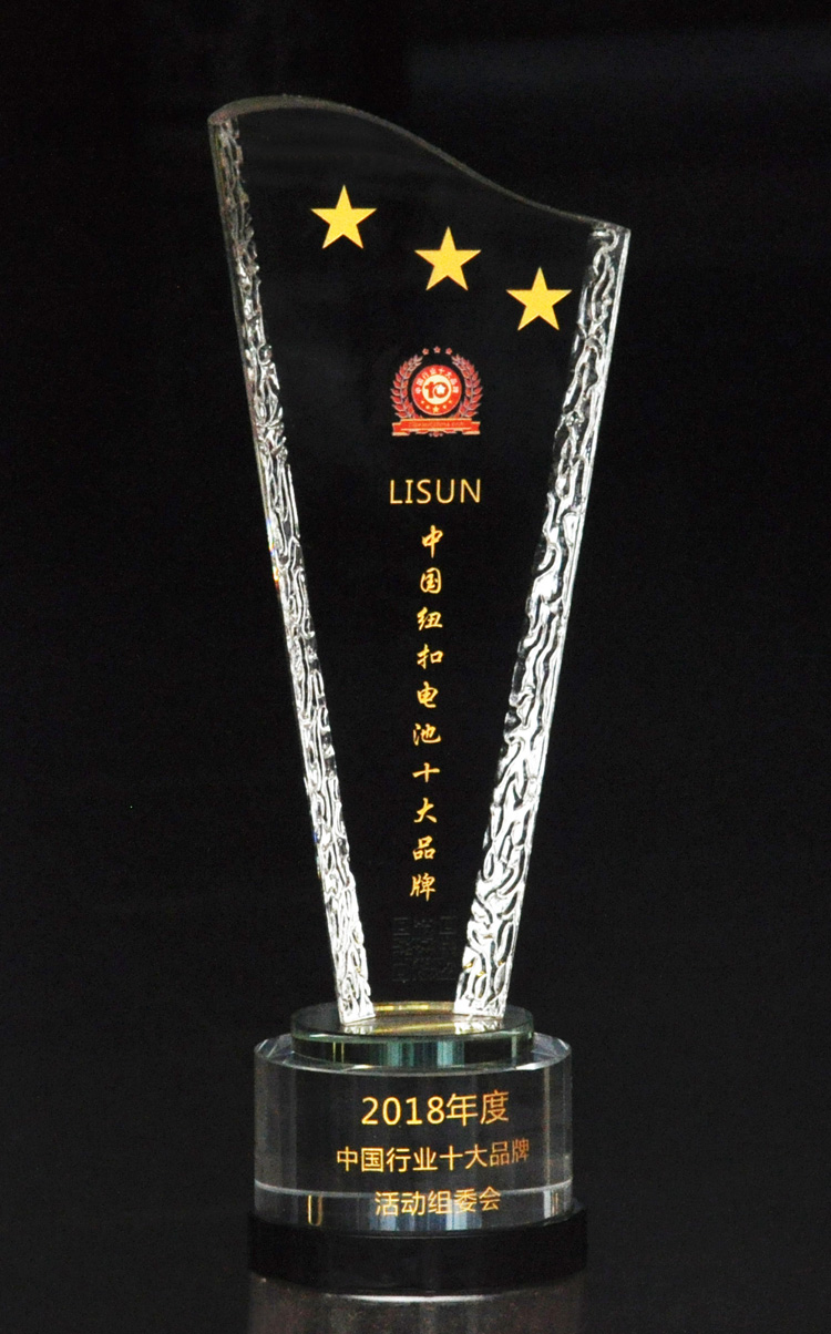 LISUN/力兴 was selected as one of the top 10 button battery brands in China for the year 2018.